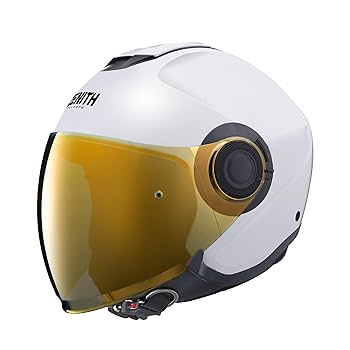 ZENITH YJ-22Ⅱ ホワイトダークスモークシールド Amazon | [ヤマハ発動機] バイクヘルメット オープンジェット YJ